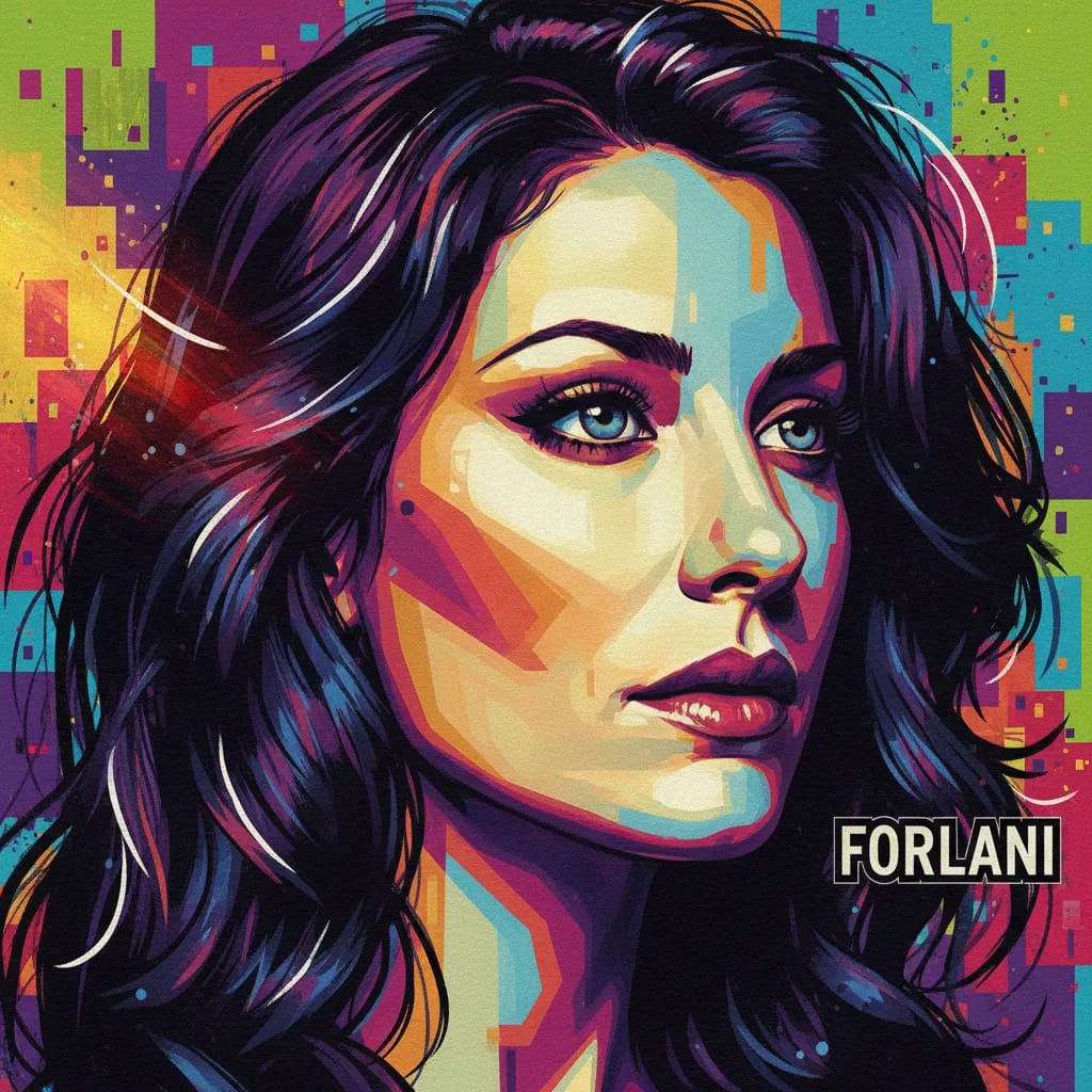 Artistic portrait of Claire Forlani