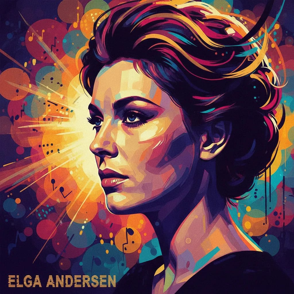 Artistic portrait of Elga Andersen