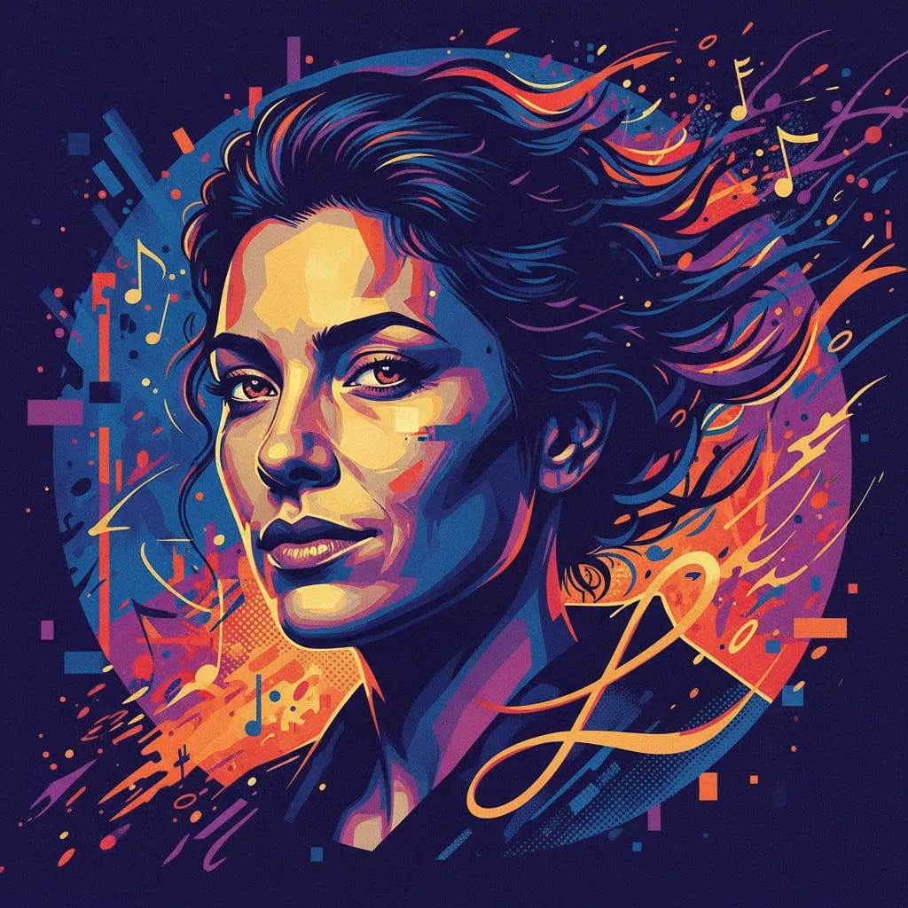 Artistic portrait of Kátia Lund