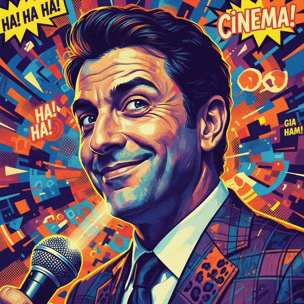 Artistic portrait of Checco Zalone