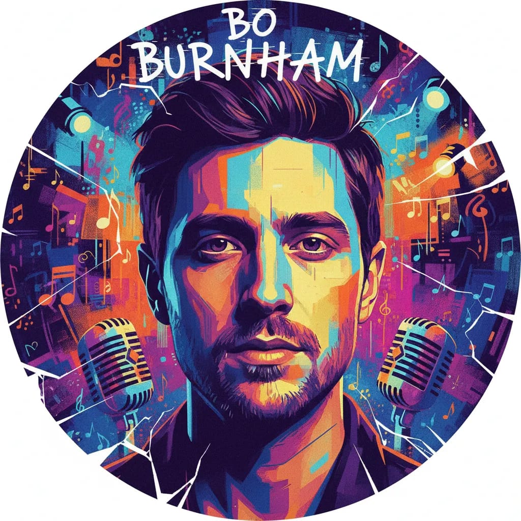 Artistic portrait of Bo Burnham
