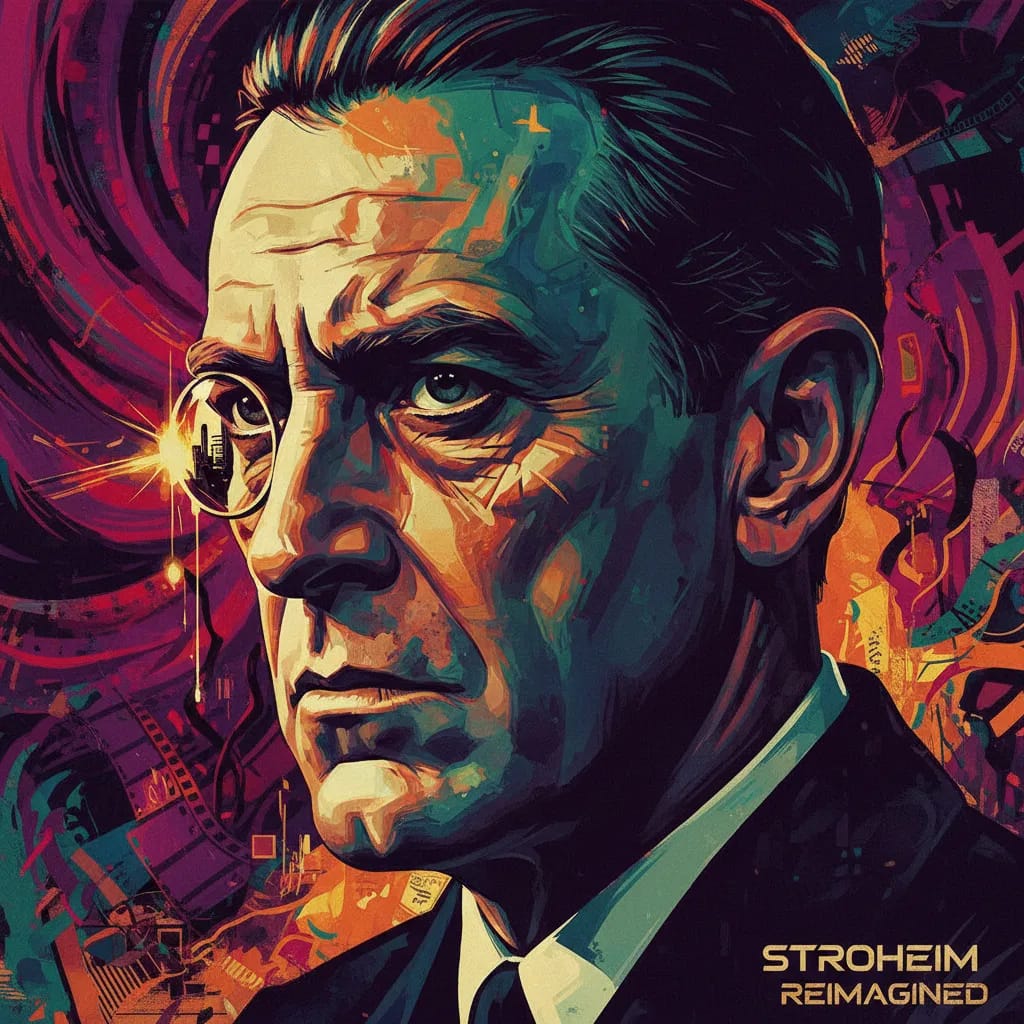 Artistic portrait of Erich von Stroheim