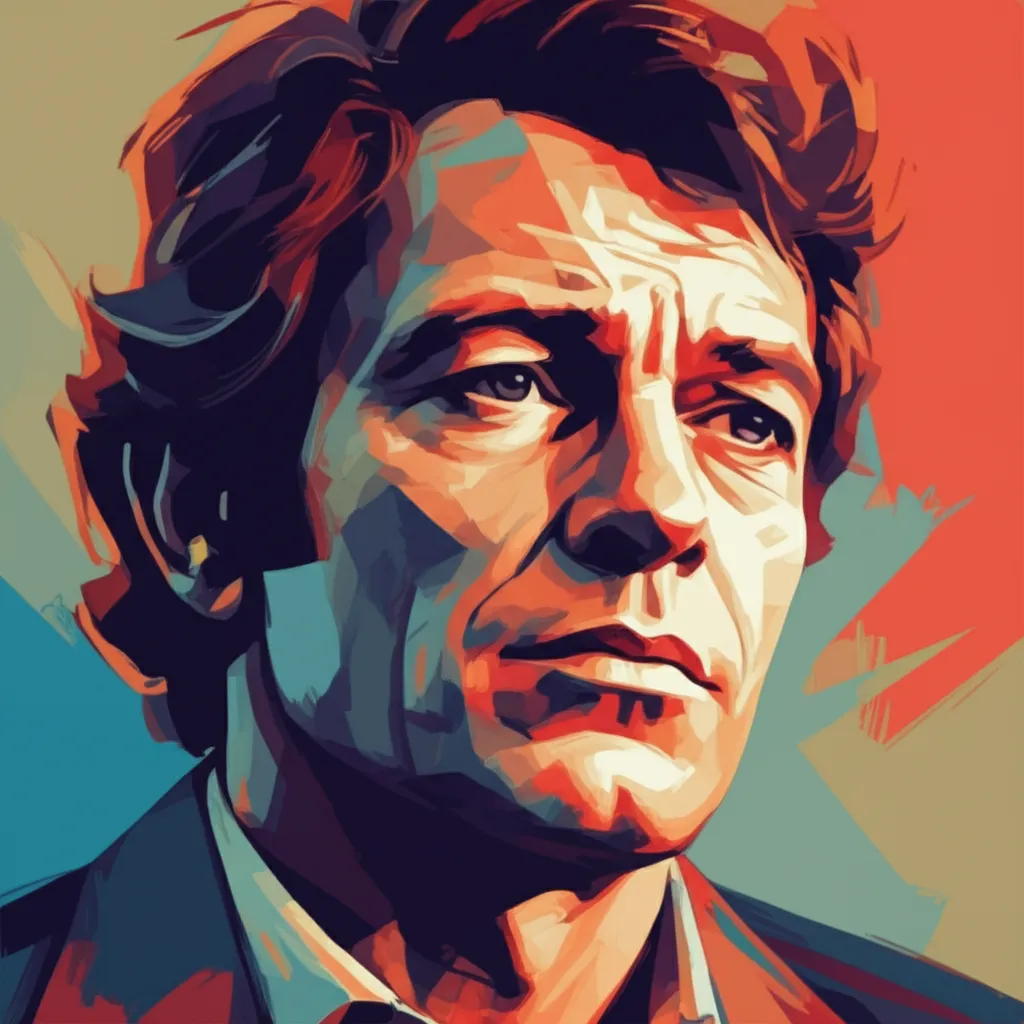 Artistic portrait of Jean-Paul Belmondo