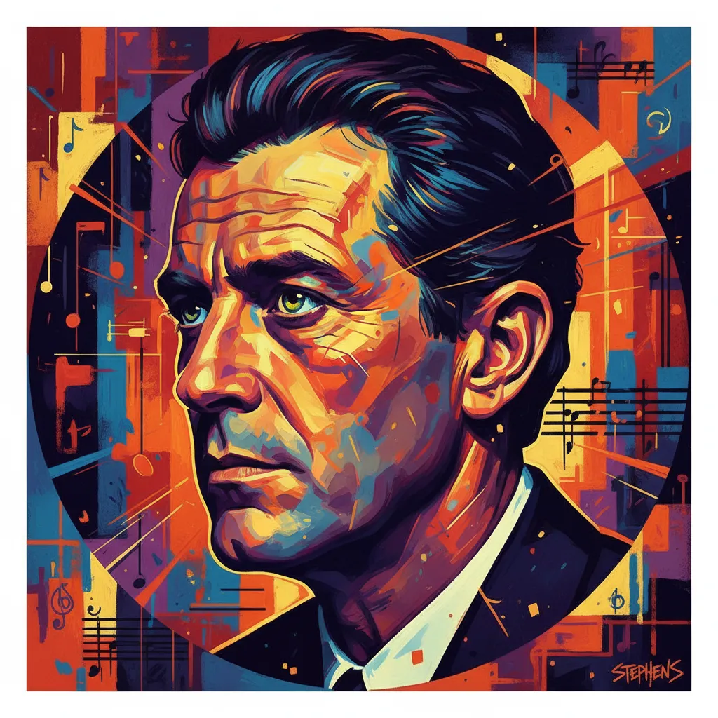 Artistic portrait of Robert Stephens