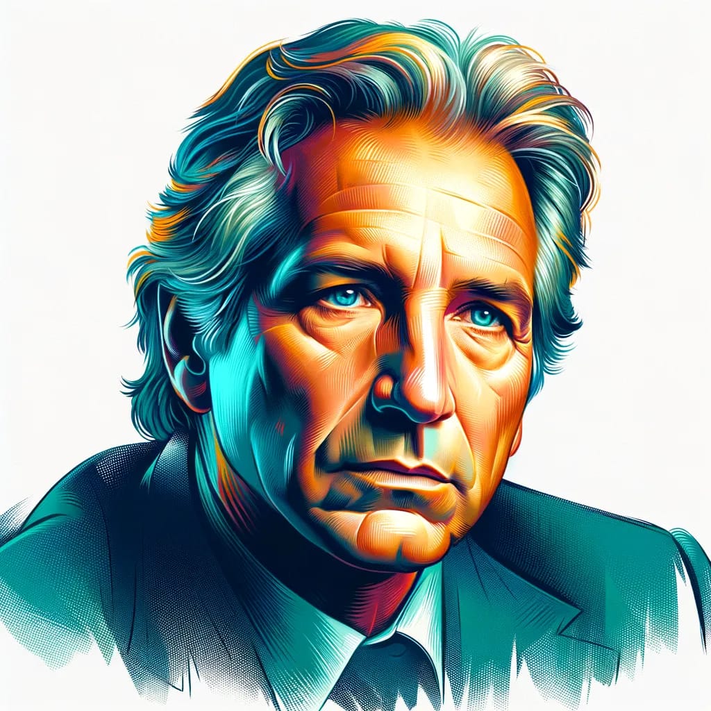 Artistic portrait of Dustin Hoffman