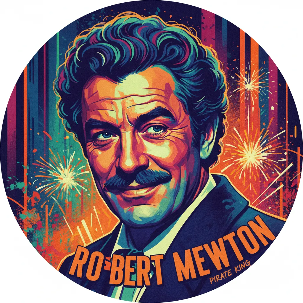 Artistic portrait of Robert Newton