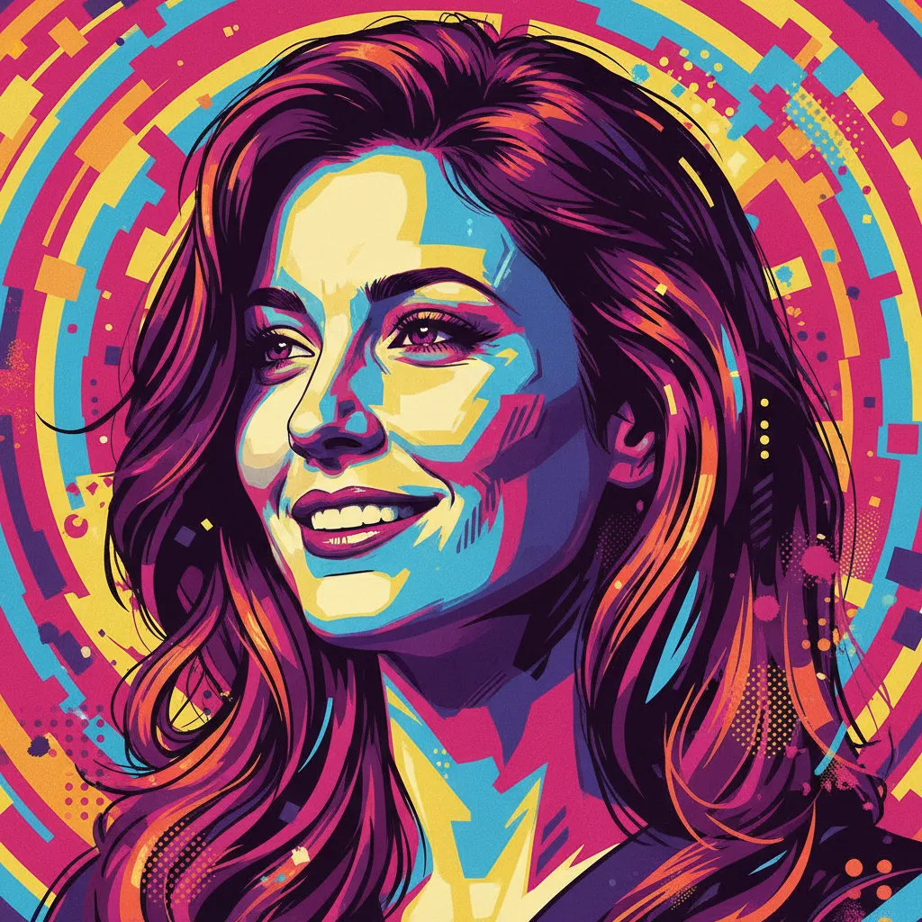 Artistic portrait of Jami Gertz