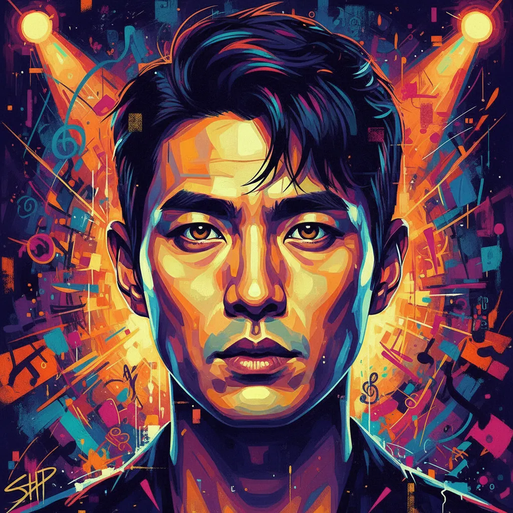 Artistic portrait of Shi-hoo Park