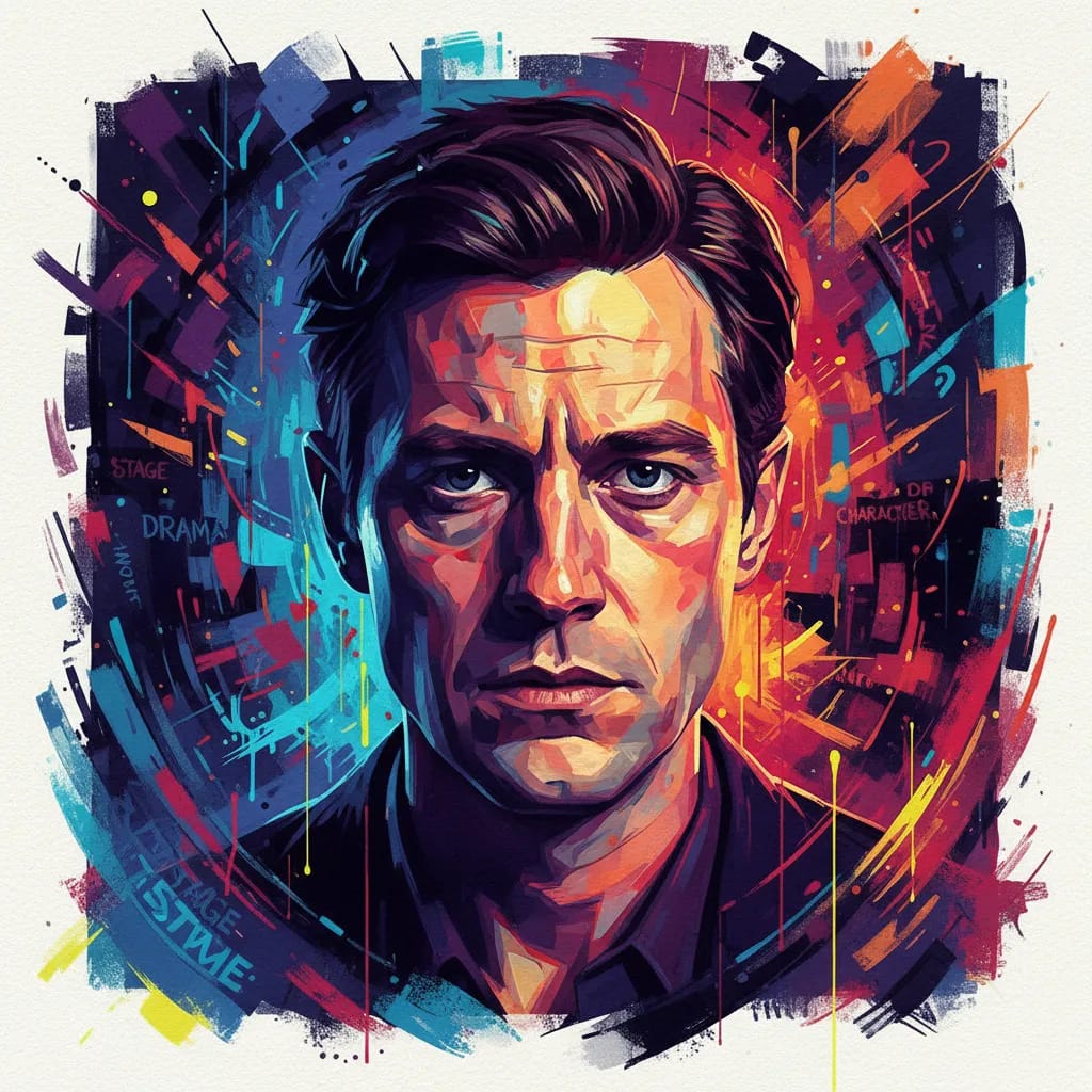 Artistic portrait of Adrian Rawlins
