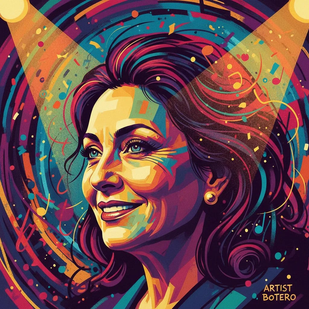 Artistic portrait of María Cecilia Botero