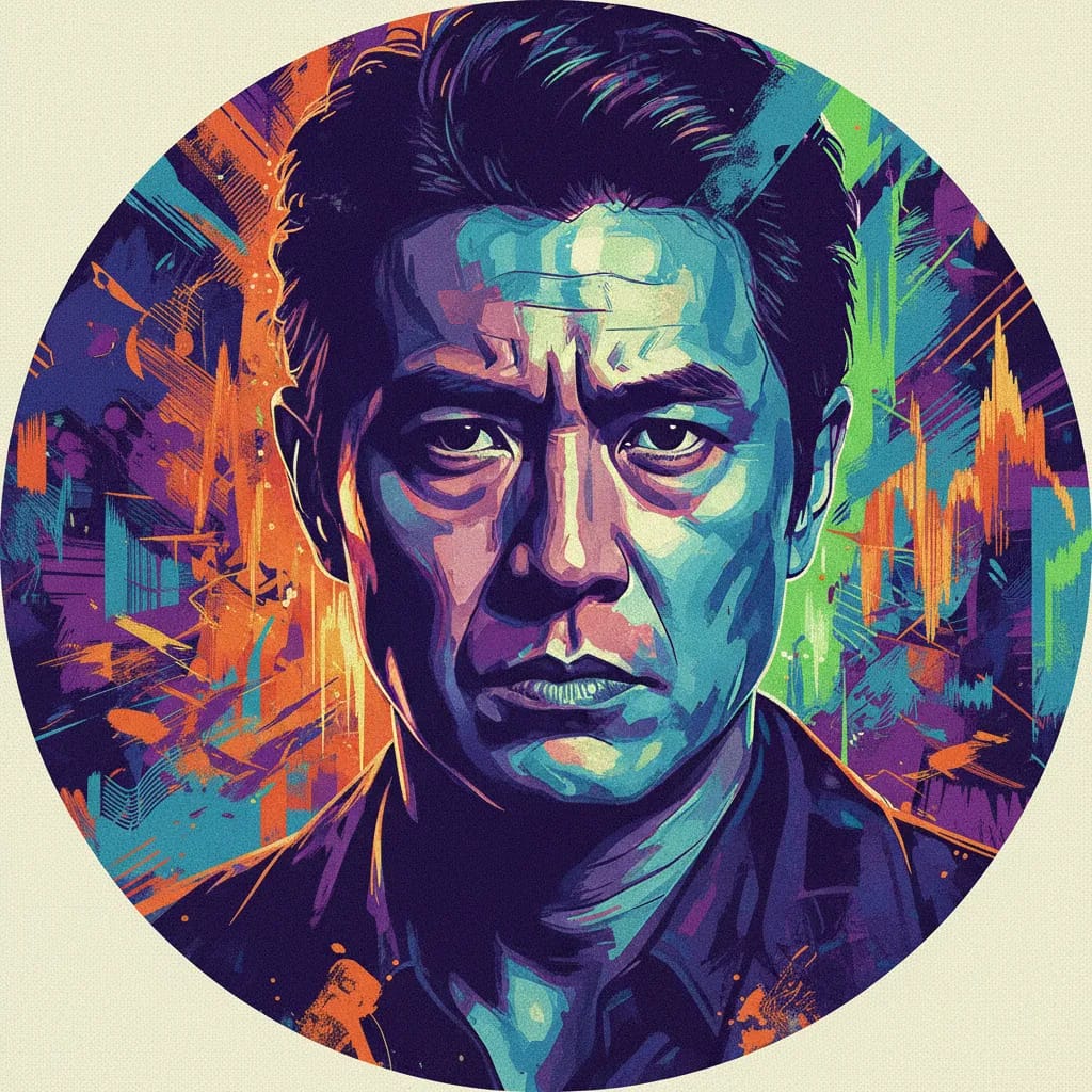 Artistic portrait of Kôji Yakusho