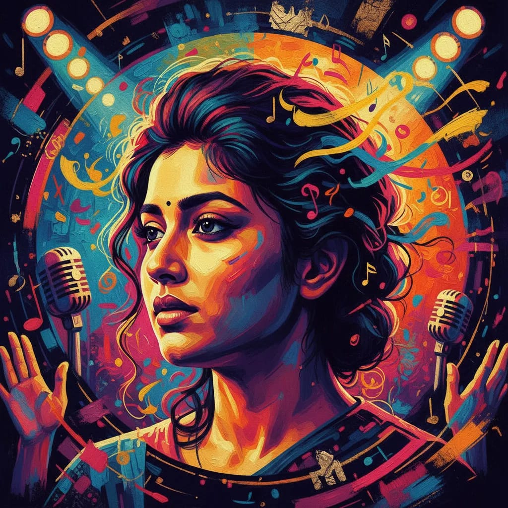 Artistic portrait of Anandhi