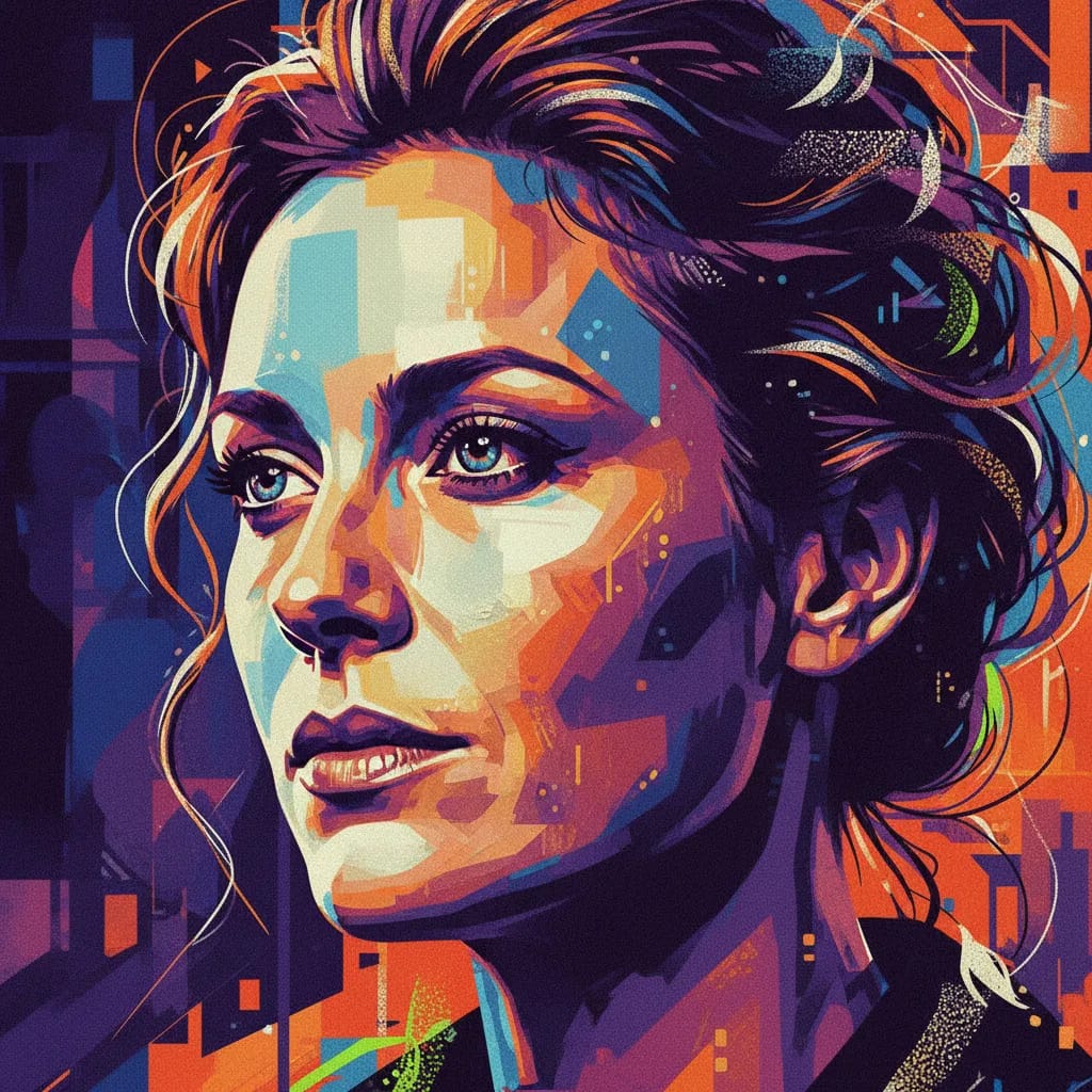 Artistic portrait of Anna Loos