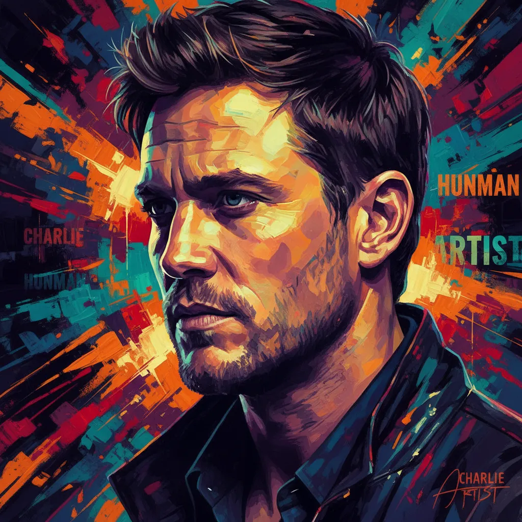 Artistic portrait of Charlie Hunnam