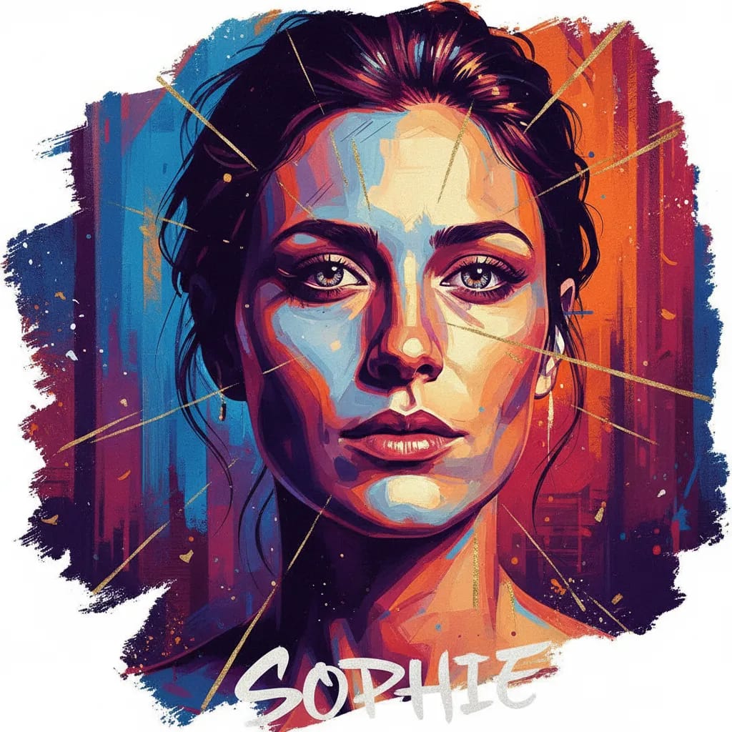 Artistic portrait of Sophie Guillemin