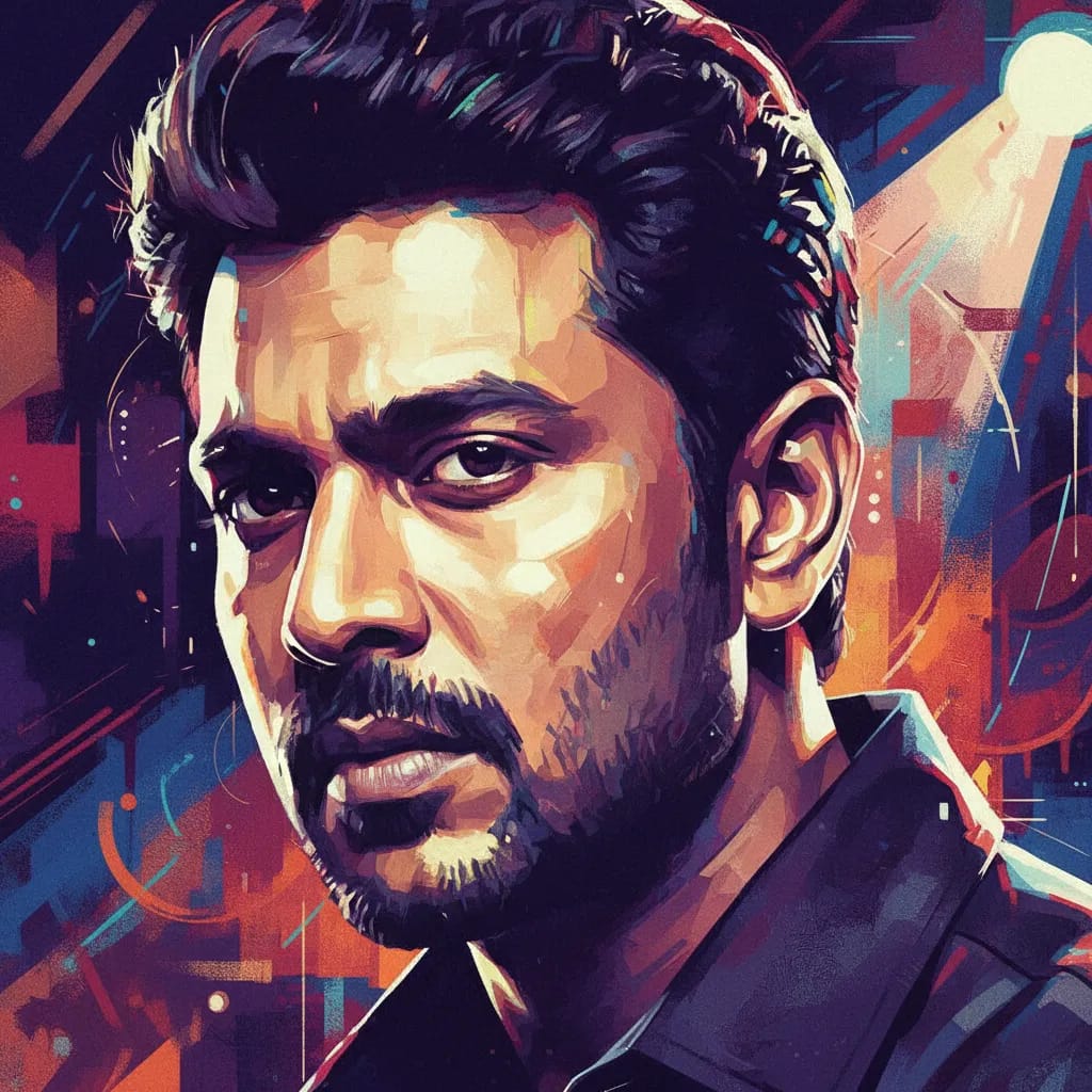 Artistic portrait of Mahesh Babu