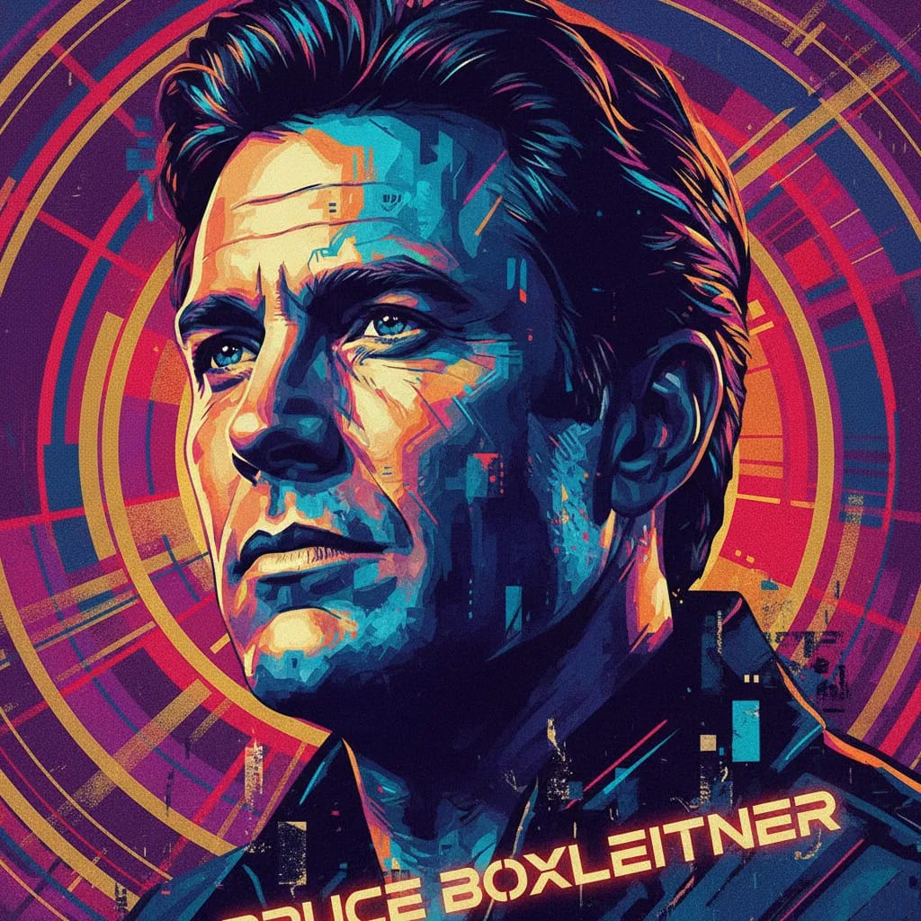 Artistic portrait of Bruce Boxleitner