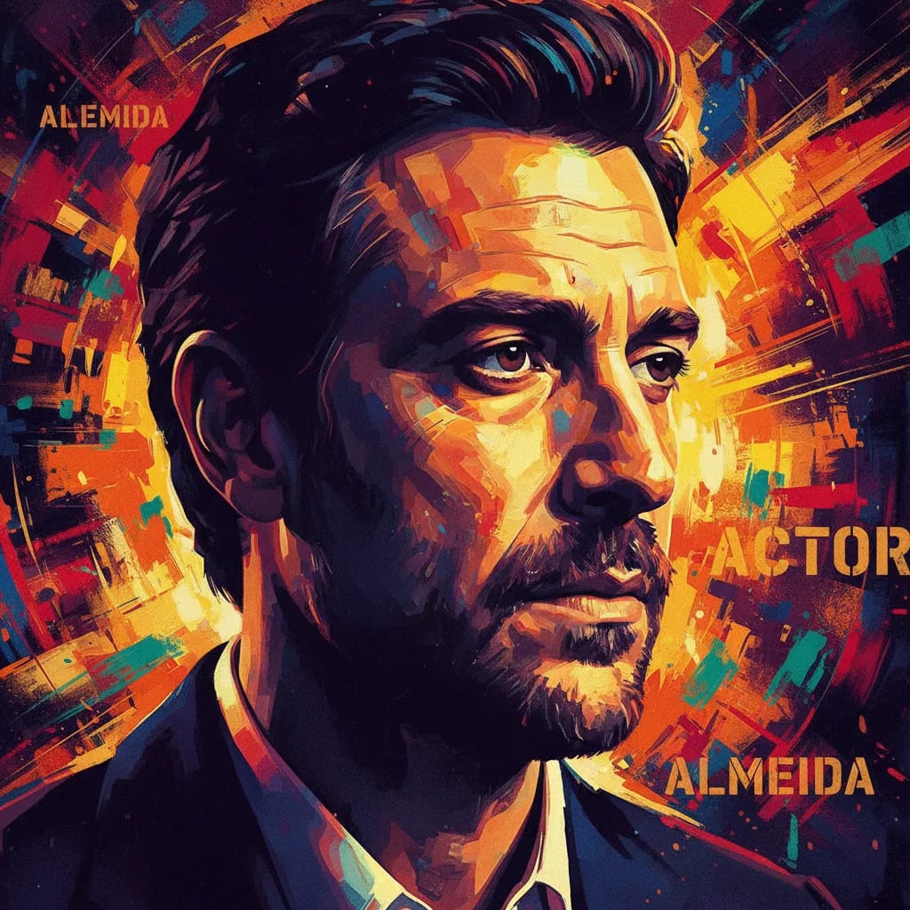 Artistic portrait of Joaquim de Almeida