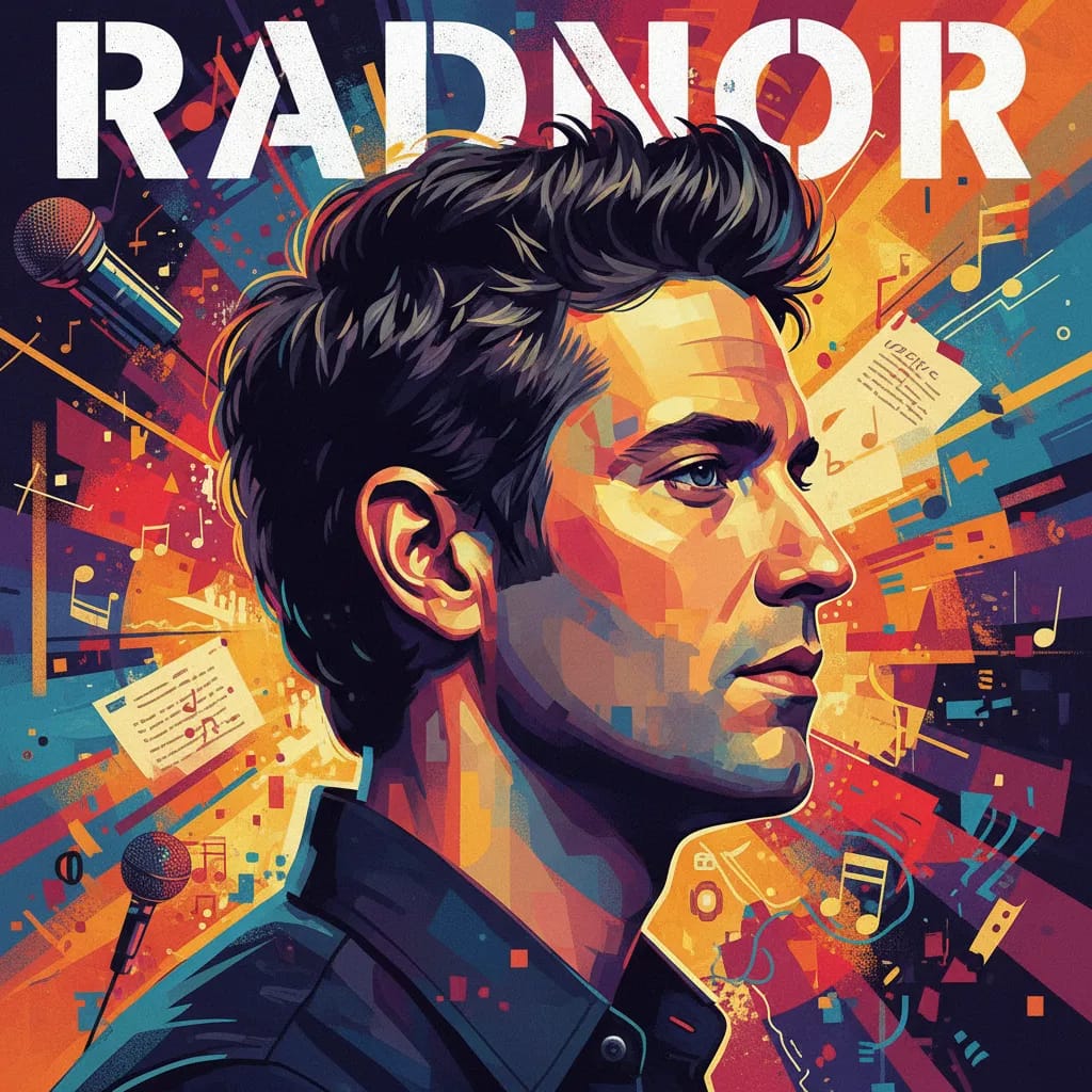 Artistic portrait of Josh Radnor
