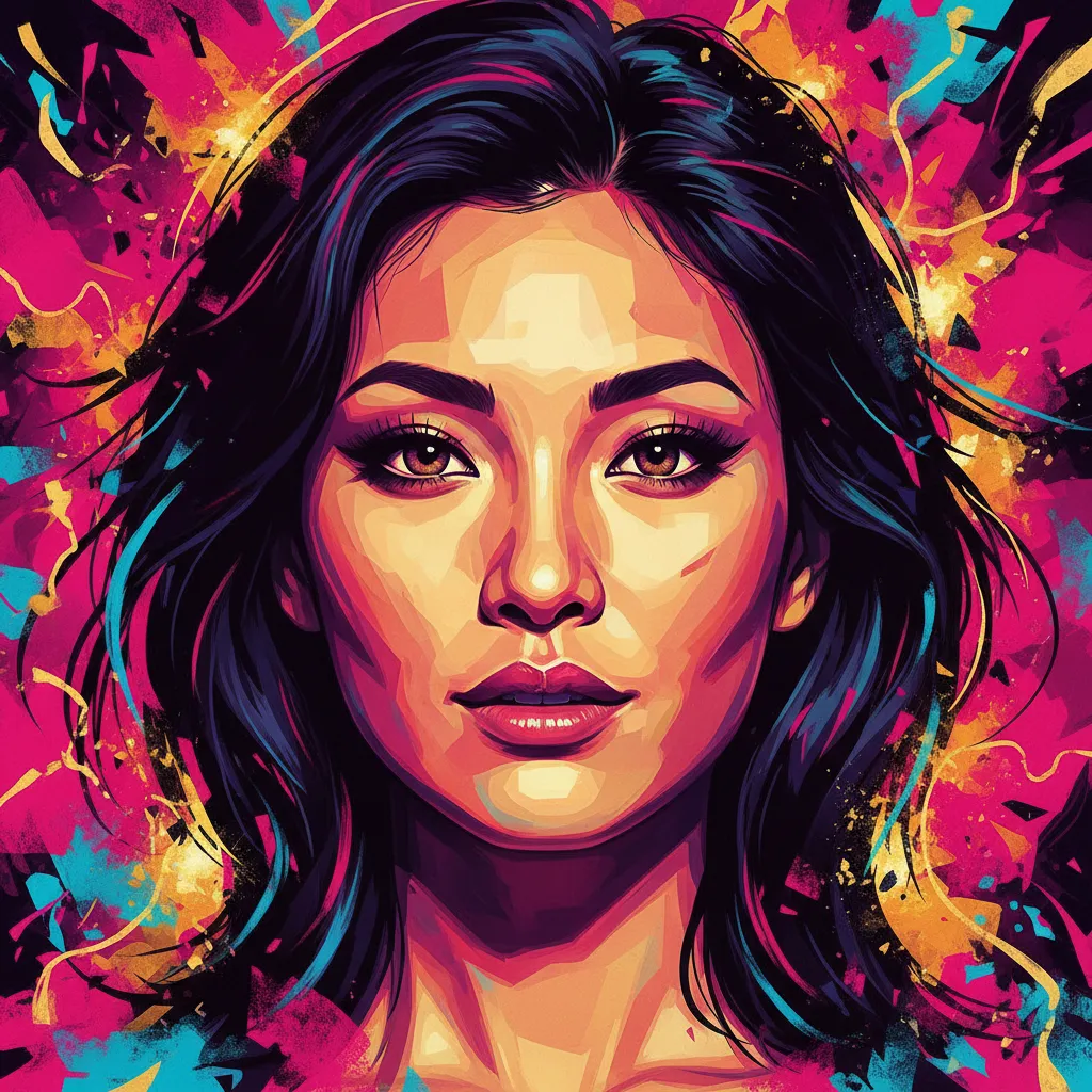 Artistic portrait of Erica Xia-Hou