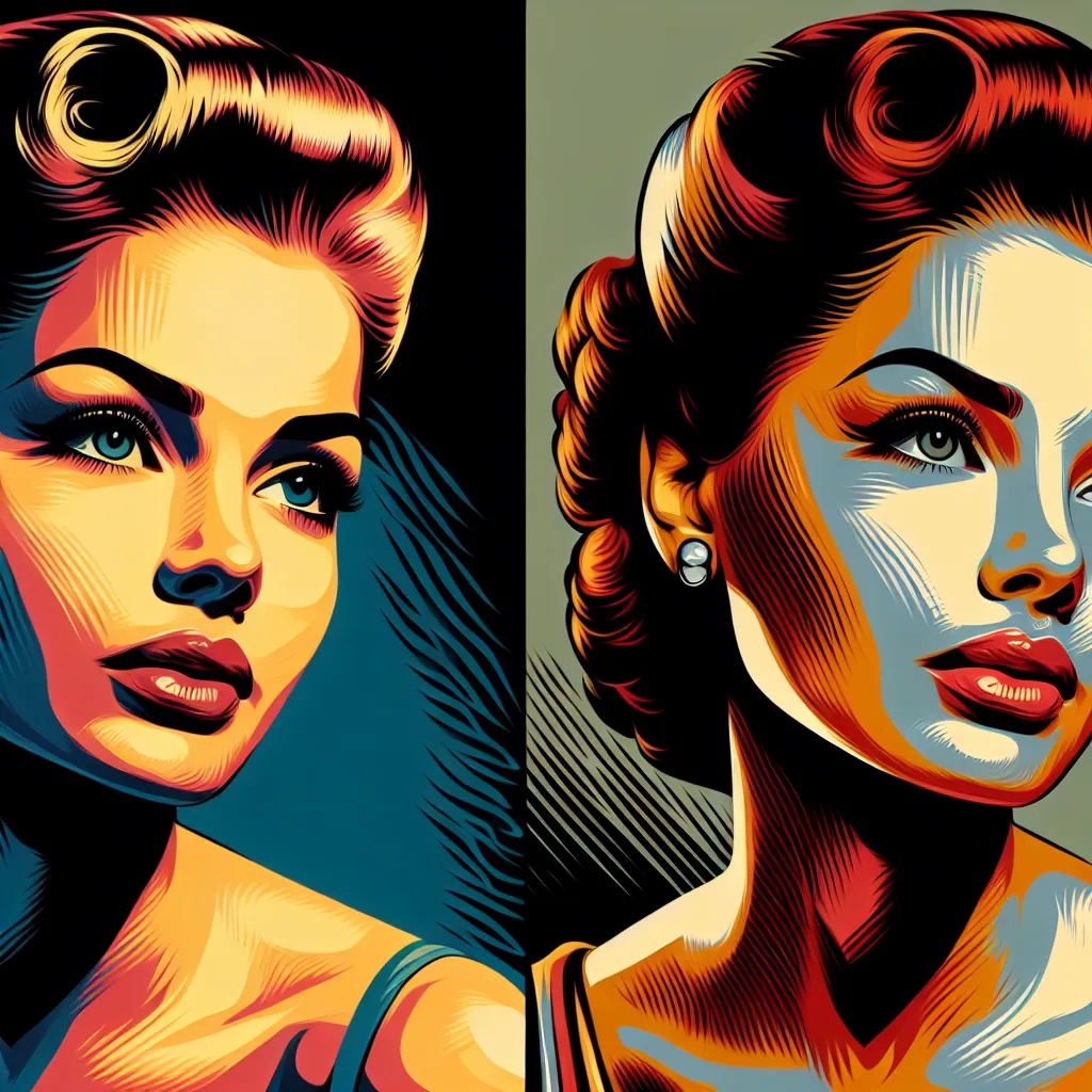 Artistic portrait of Marilyn Monroe