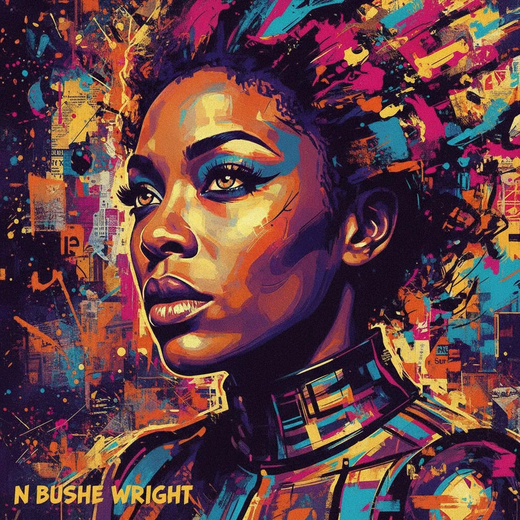 Artistic portrait of N'Bushe Wright
