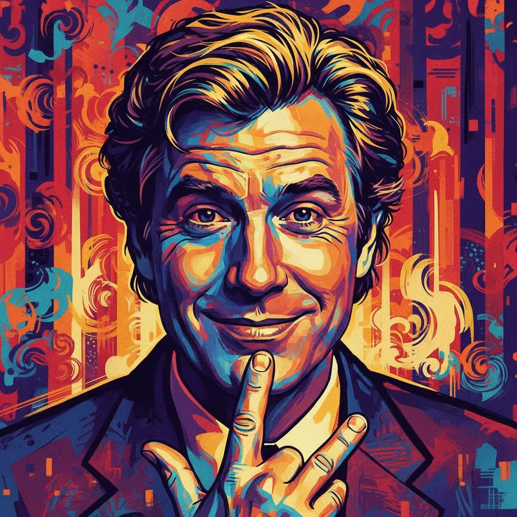 Artistic portrait of Jim Varney
