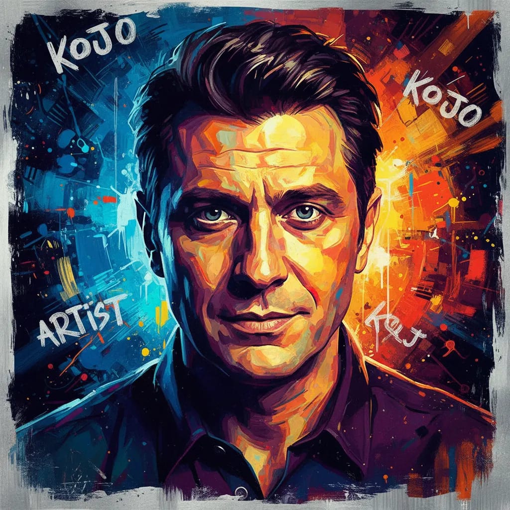 Artistic portrait of Nikola Kojo