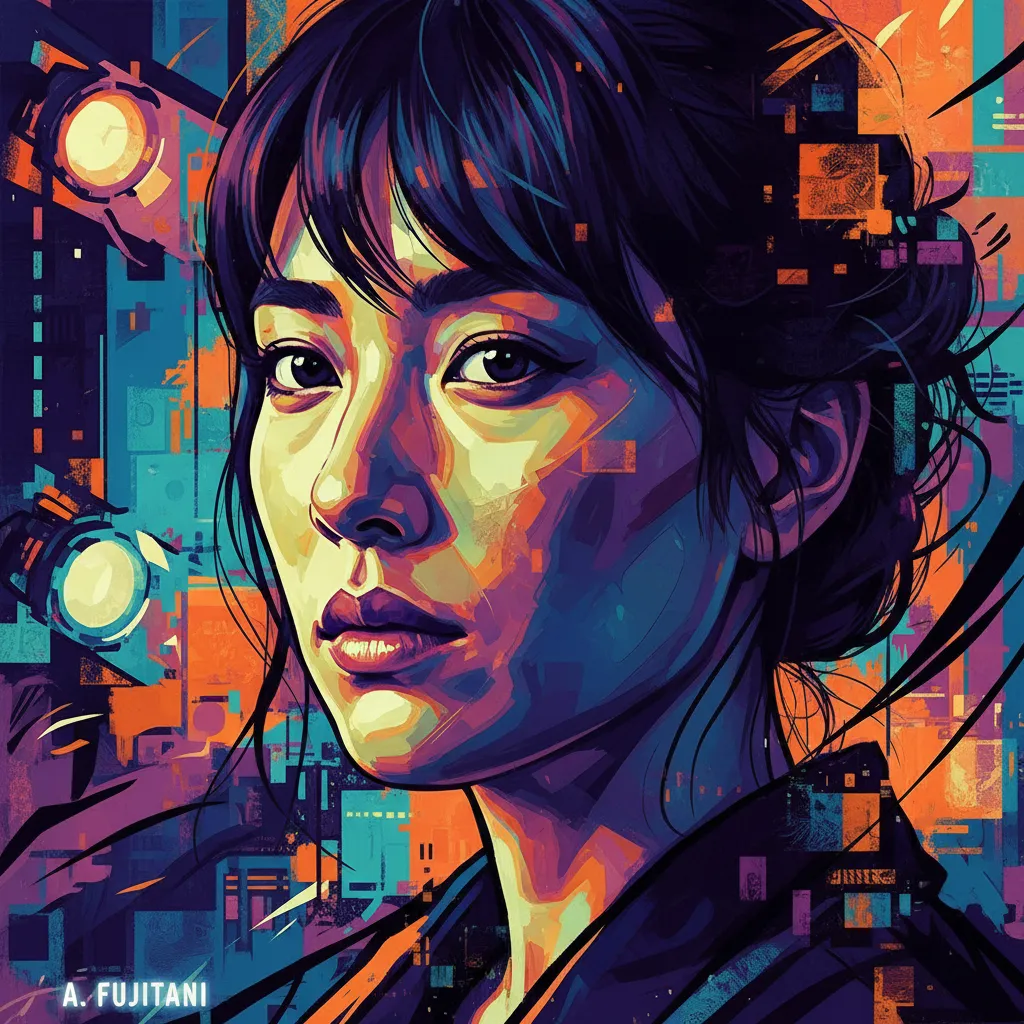 Artistic portrait of Ayako Fujitani