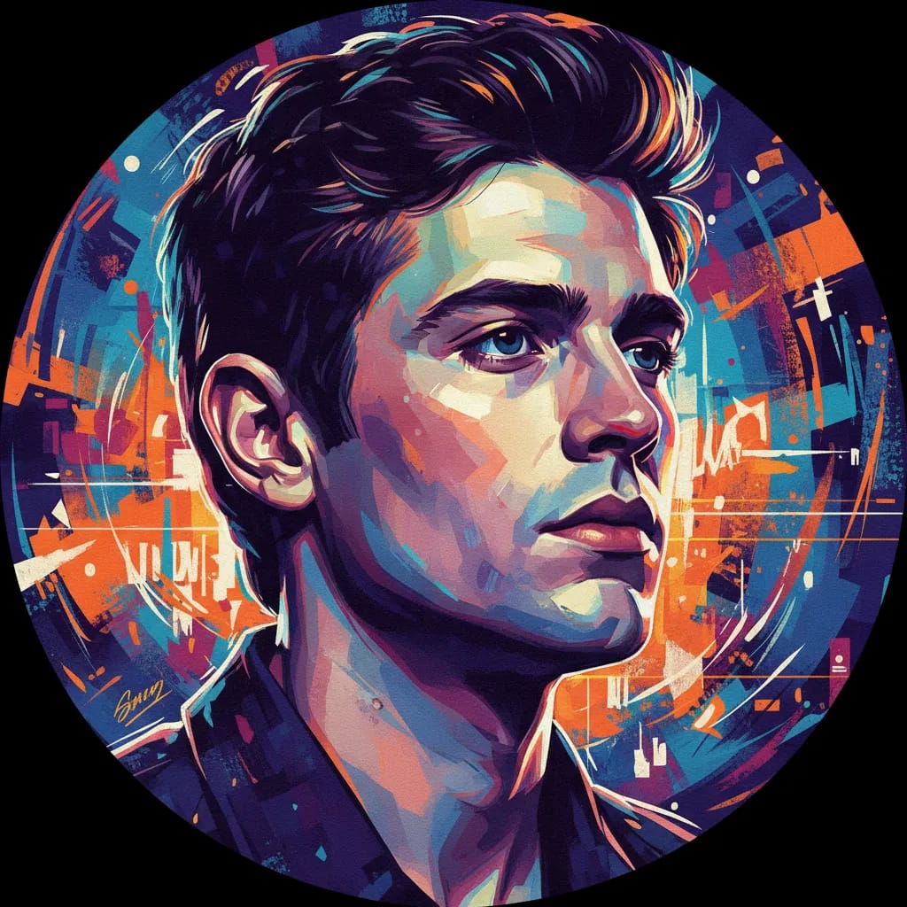 Artistic portrait of Gavin Lewis