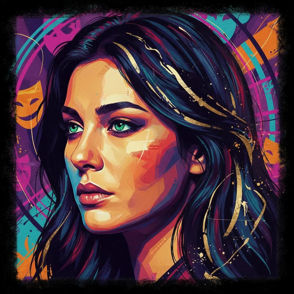 Artistic portrait of Bergüzar Korel