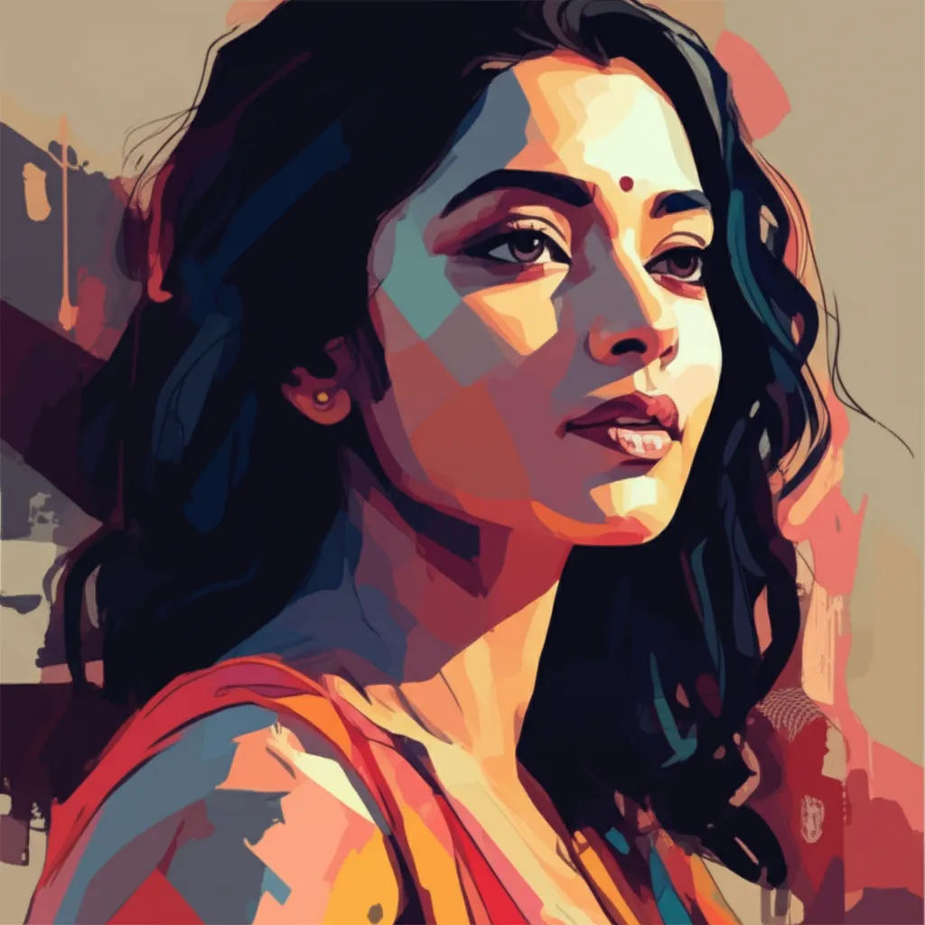Artistic portrait of Aparna Balamurali