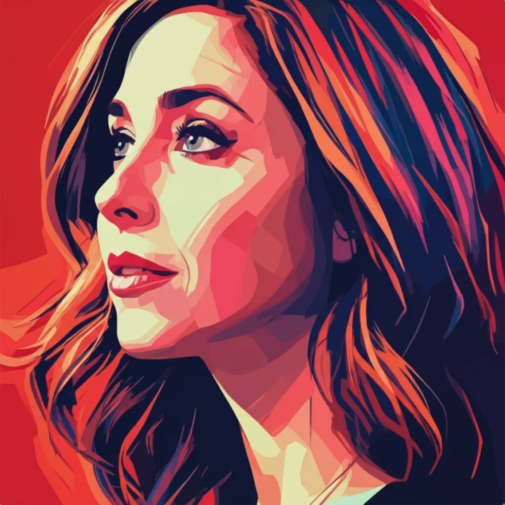 Artistic portrait of Sarah Silverman