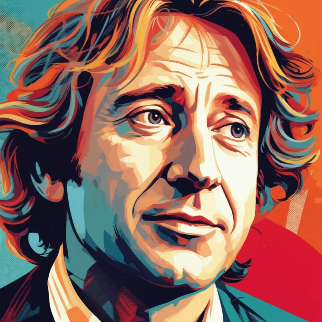 Artistic portrait of Gene Wilder