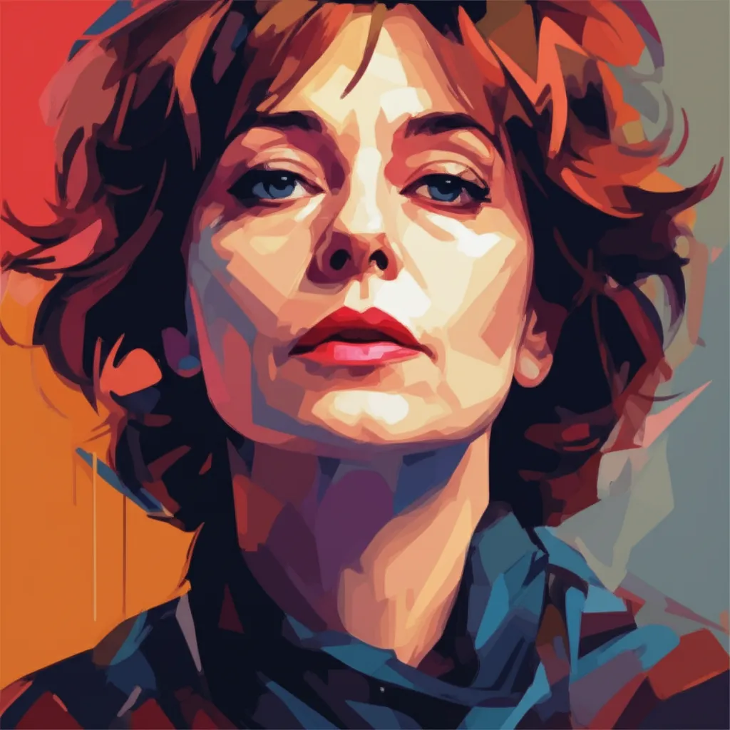 Artistic portrait of Geraldine Chaplin