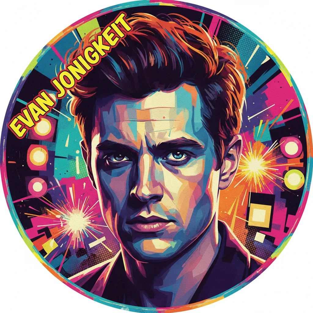 Artistic portrait of Evan Jonigkeit