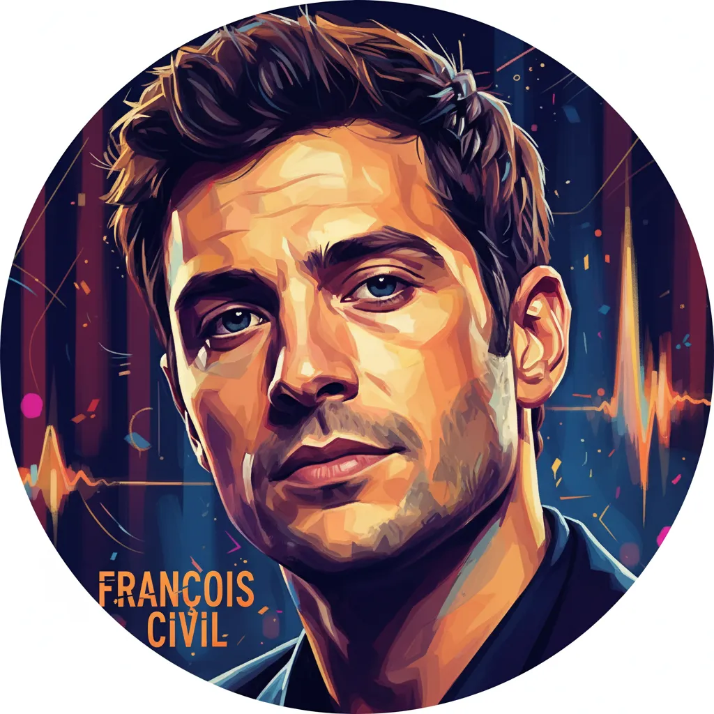 Artistic portrait of François Civil
