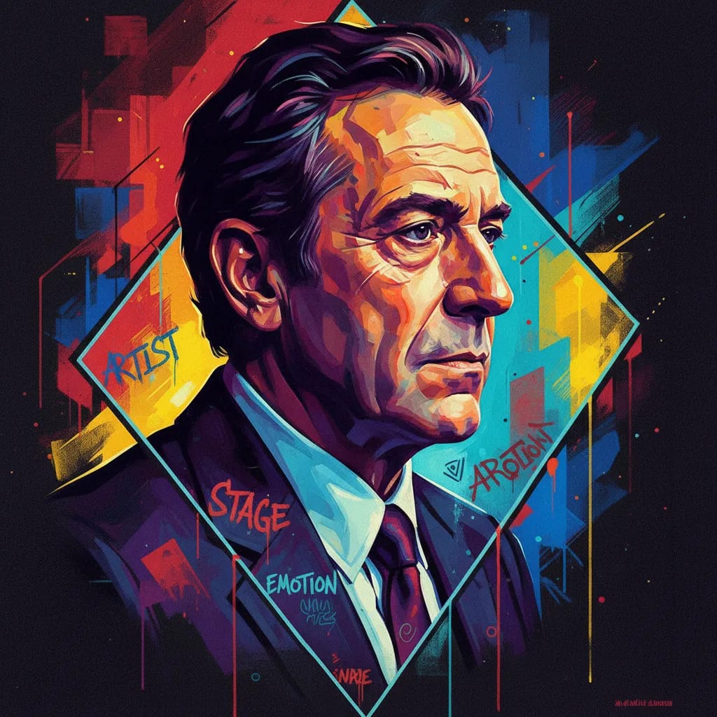 Artistic portrait of Jean-Luc Bideau