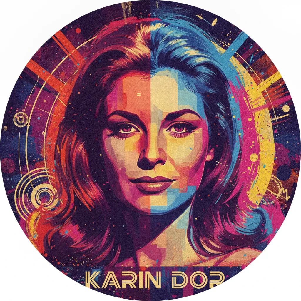 Artistic portrait of Karin Dor