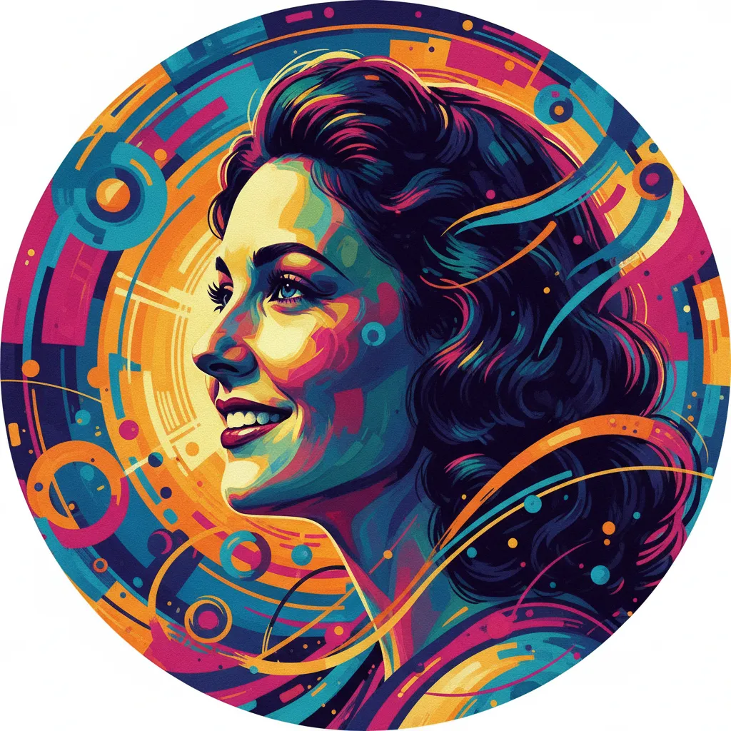 Artistic portrait of Geraldine Fitzgerald