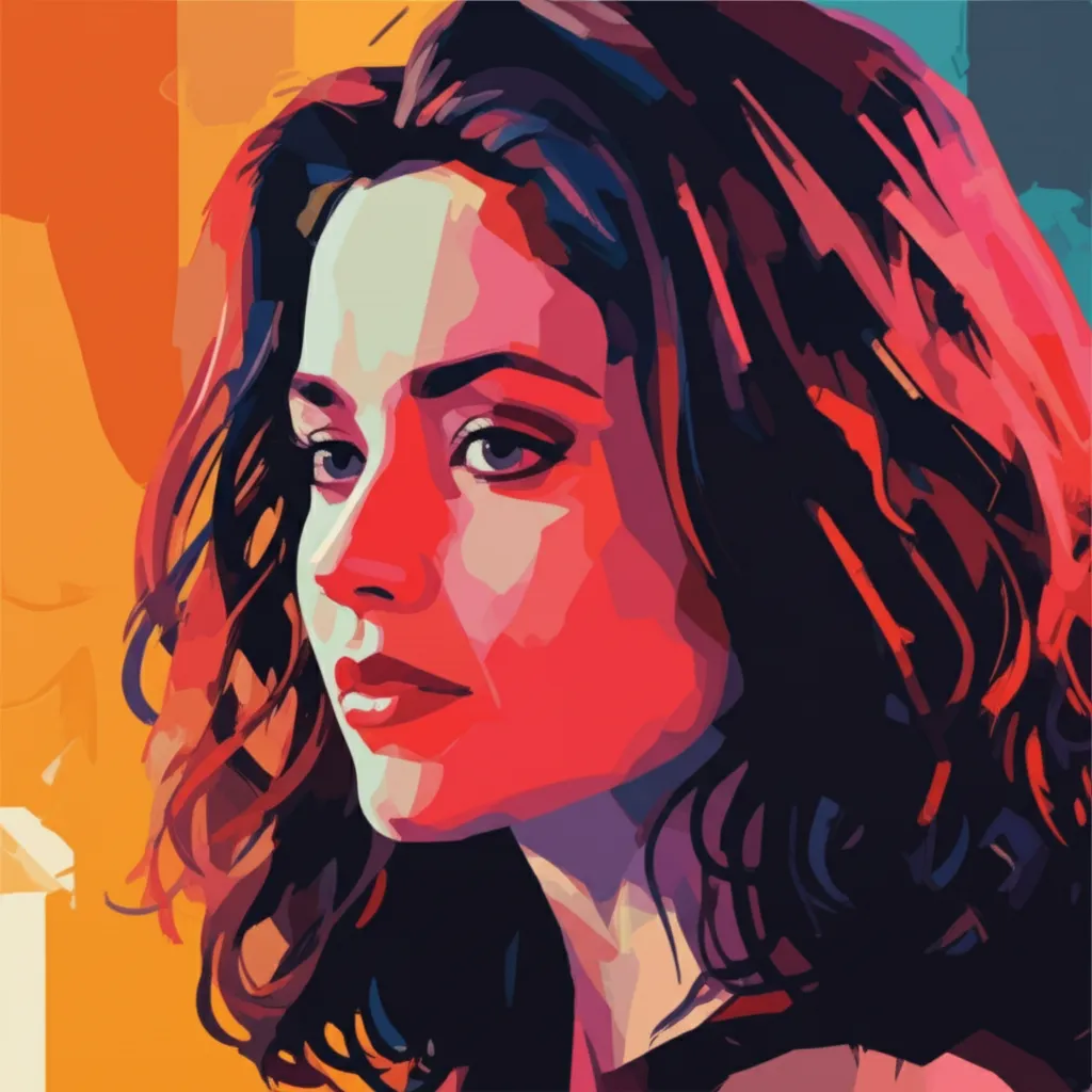 Artistic portrait of Mia Kirshner