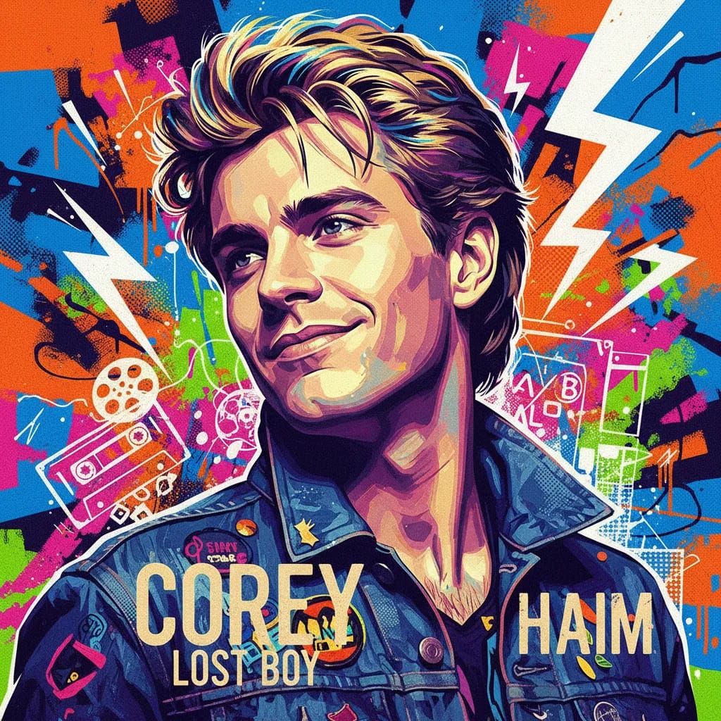 Artistic portrait of Corey Haim