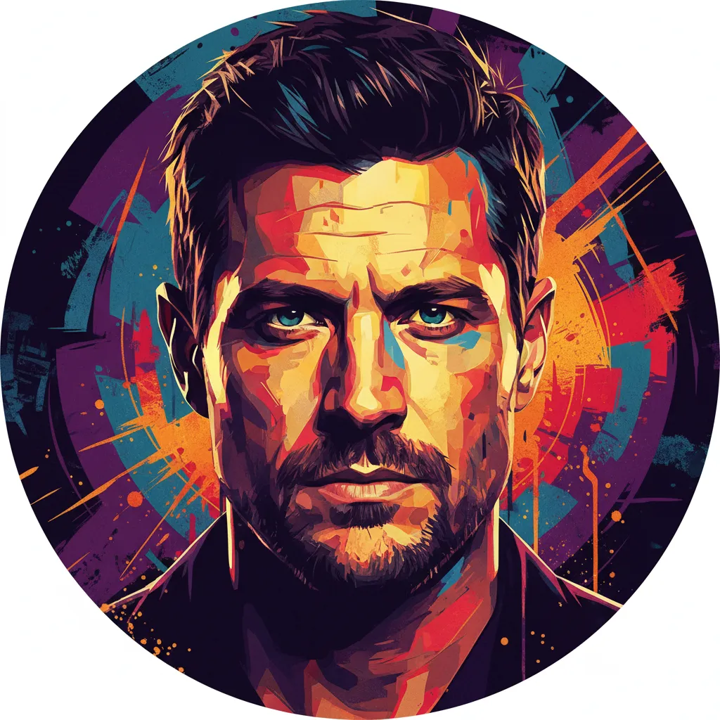 Artistic portrait of Max Martini