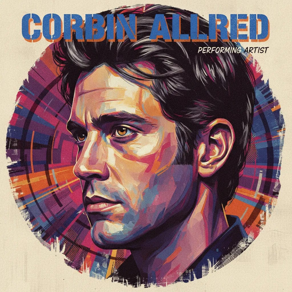 Artistic portrait of Corbin Allred