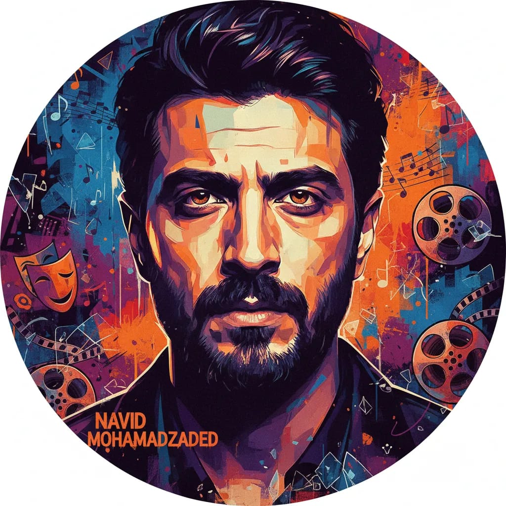 Artistic portrait of Navid Mohammadzadeh