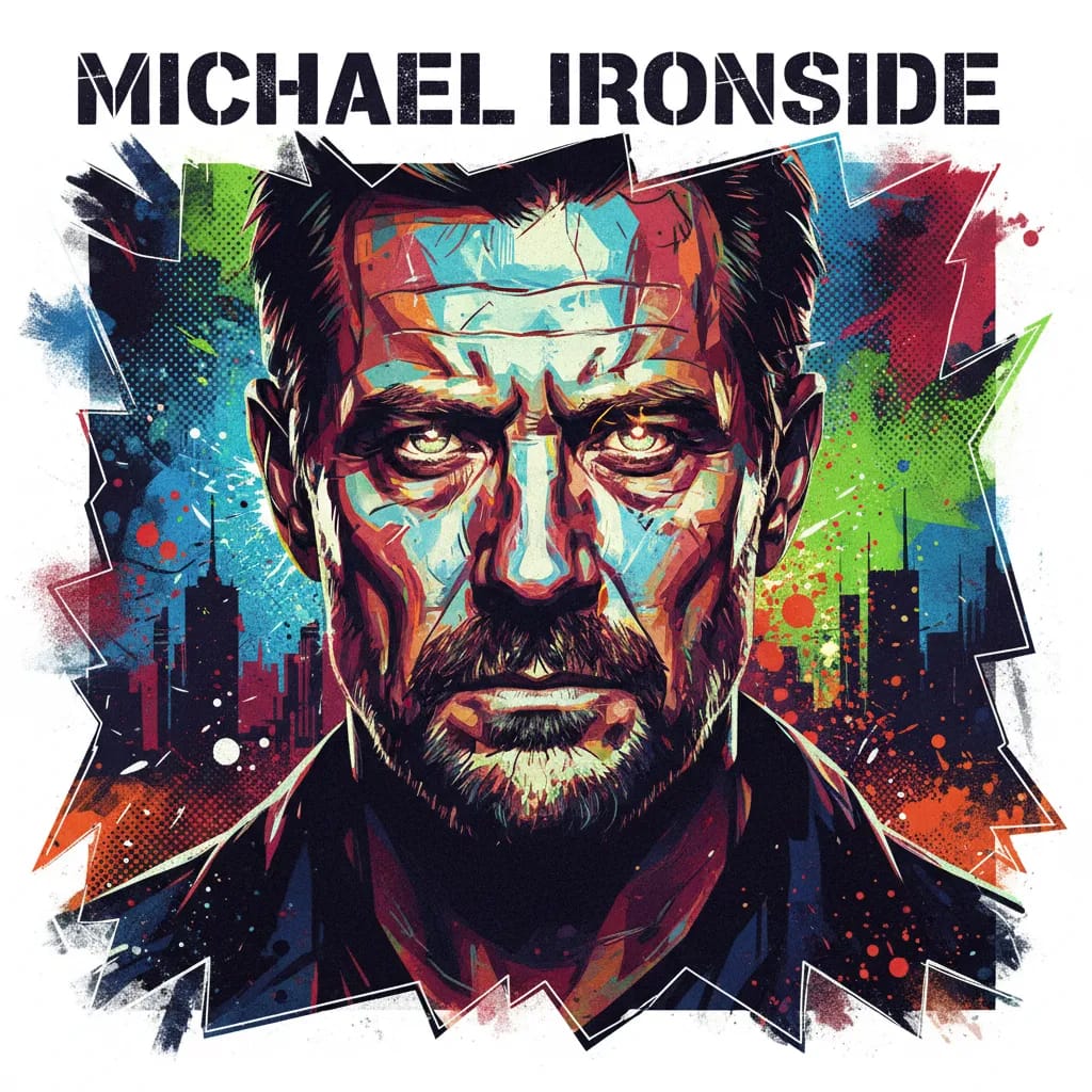 Artistic portrait of Michael Ironside