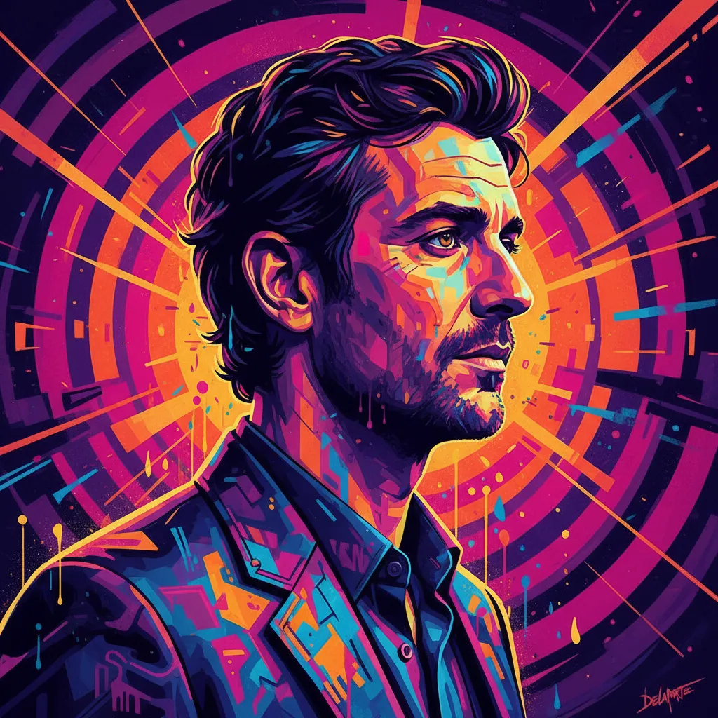 Artistic portrait of Matthieu Delaporte