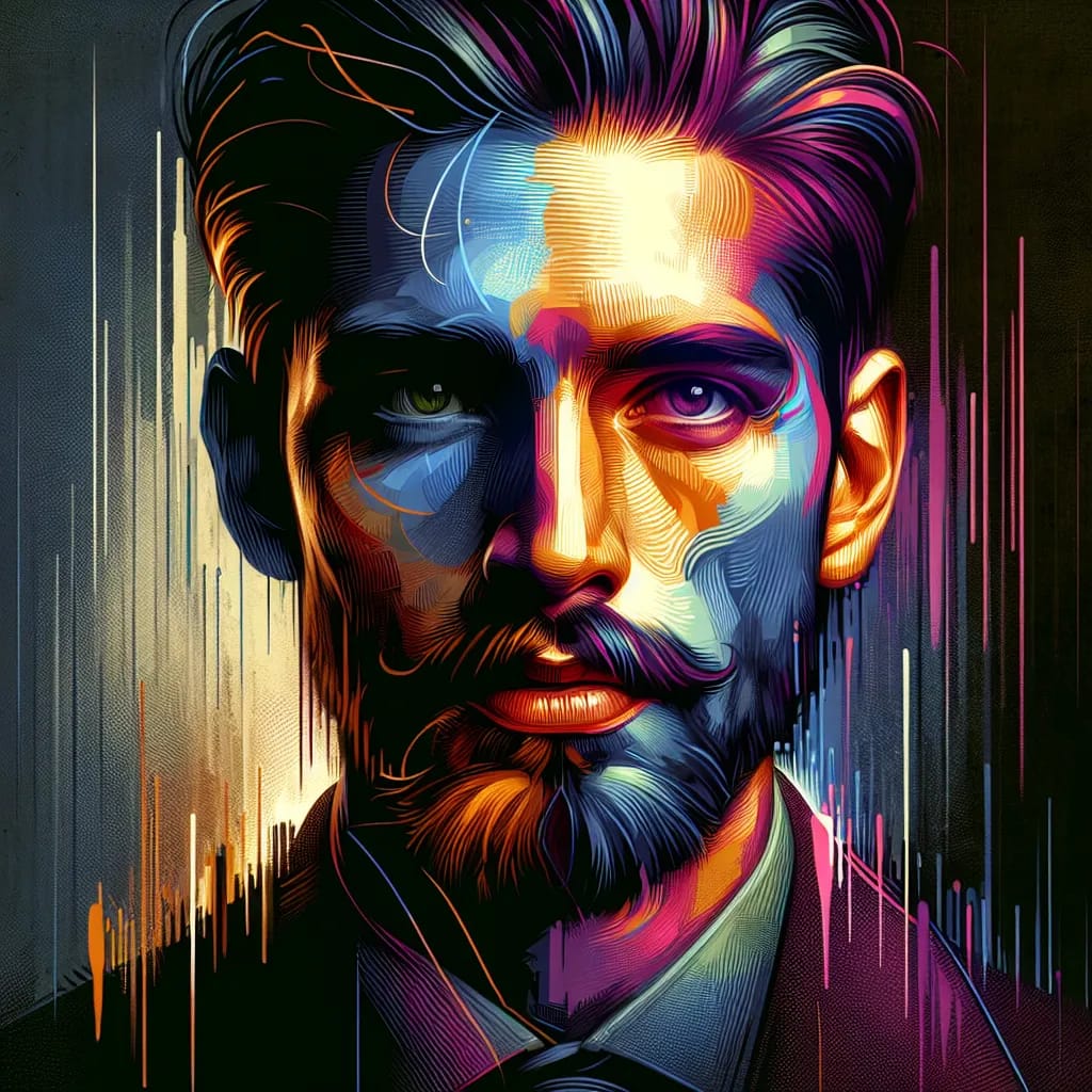 Artistic portrait of Greg Stebner