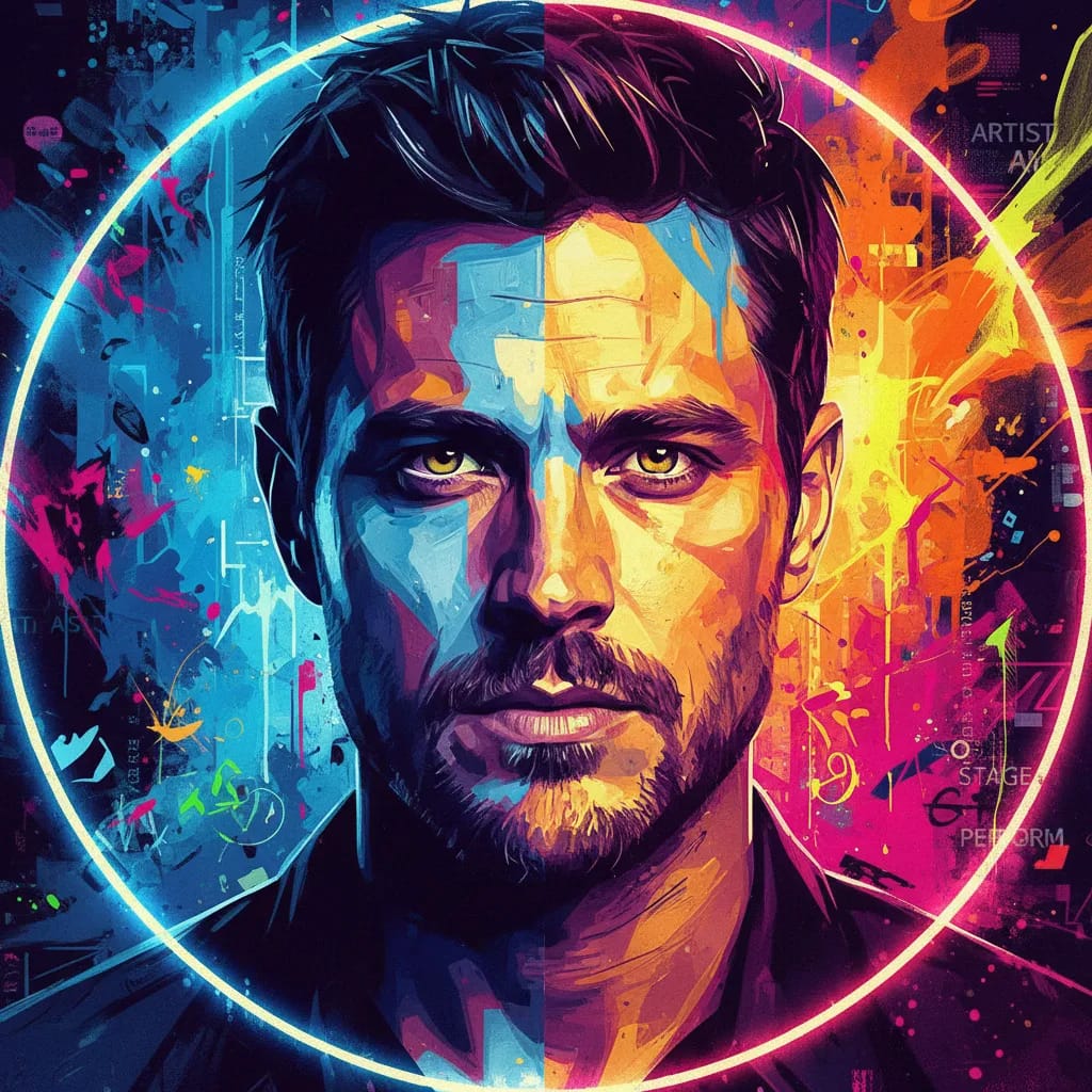 Artistic portrait of Taylor Kitsch