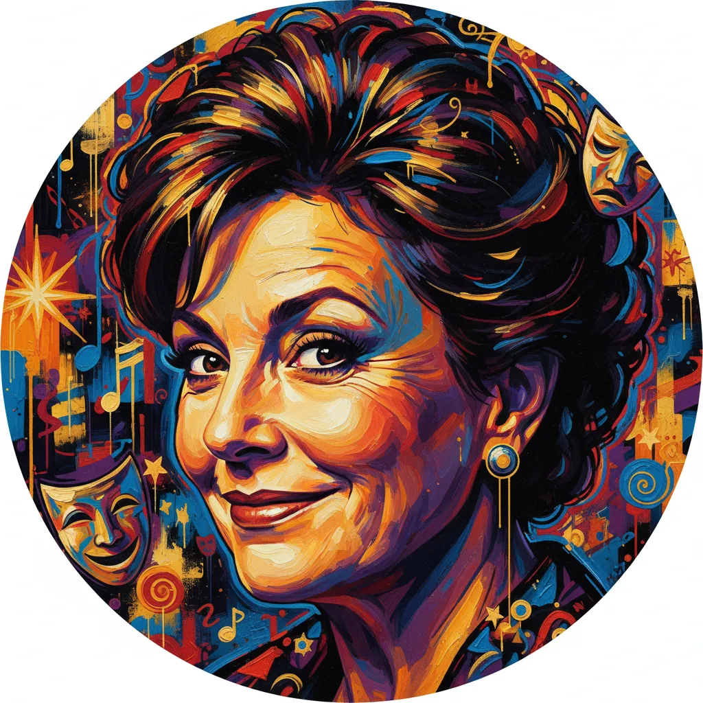 Artistic portrait of Rhea Perlman